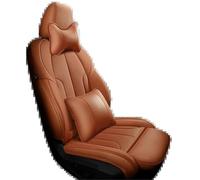 SQOFJGIGN Car Seat Cushion Full set Custom Leather Car Seat Covers For Nissan For Qashqai J11 J10 X For Trail T31 T32 2019 For Juke For Navara d40 Seat Covers(Coffee+pillow)