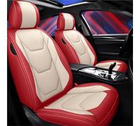 SQOFJGIGN Car Seat Cushion Leather Car Seat Covers for Chevy for Captiva for Aveo for Cruze for Epica for Lacetti for Sonic for Spark for Equinox for Malibu Seat Covers(Red White)