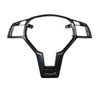 SQOFJGIGN Car Trim Strip Line Car Steering Wheel Chrome Panel Cover Trim For Mercedes For Benz For Amg A B C E Glk Gla Cla Cls Class W176 W246 W204 W212 W156 W117(Carbon Fiber look Black)