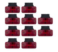 SQOFJGIGN Rear Taillights 4x/6x/8x/10x 12V 24V Car External LED Side Marker Warning Light Clearance Signal For Trailer Truck Lorry RV Yellow White Red Tail lights assembly(10pcs red)