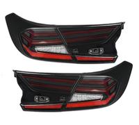 SQOFJGIGN Tail Lamp Assembly Car Tail lights Car Styling Tail Lights Taillight For Accord 10 2018 2019 Rear Lamp DRL + Brake LED + Dynamic Turn Signal + Reverse(Black)