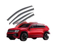 SQOFJGIGN Window Visor For VW For Teramont X For Atlas Cross Sport 2019-2024 Window Visor Vent Awning Door Smoke Cover Deflector