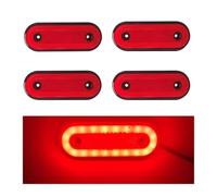 SQOFJGIGN Wing Mirror Indicator 4pcs 12V 24V LED Truck Side Marker Light 20SMD Clearance Signal Lights For Trailer Mount For Volvo Truck Accessories (Red B)