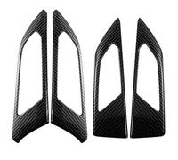 SQOGJSGZ Car Interior Inside Handle Carbon Look Interior Door Handle Cover Trim Strip Inner Door Bowl Handle Panel for Polo Plus 2019 2020 Car Styling Door Handle