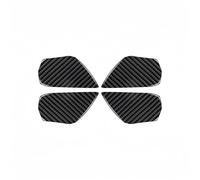 SQOGJSGZ Car Interior Parts 4pcs Car Interior Door Handle Bowl Cover Trim Carbon Fiber Decor Sticker for Civic 10th Gen 2016-2019 Car Accsesories Interior Decoration(Black)