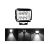 SQOGJSGZ Car Lights Headlight Assembly 1PC Car LED Work Light With Strobe Three Side Warning Flash 12-24V Headlights For ATV Offroad 4X4 Truck Fog Lamp(White 1PC)