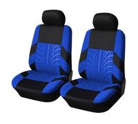 SQOGJSGZ Car Seat Covers Breathable Full Set Car Seat Covers Universal Front/Rear Split Bench Protector For Kia For Rio Car Seat Covers Full Set(Blue 2pcs)