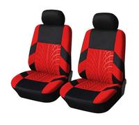 SQOGJSGZ Car Seat Covers Breathable Full Set Car Seat Covers Universal Front/Rear Split Bench Protector For VW For Jetta 5 Car Seat Covers Full Set(Red 2pcs)