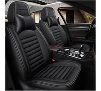 SQOGJSGZ Car Seat Covers Car Seat Cover Leather For Captur For Logan For Kadjar For Trafic For Scenic For Armrest For Megane Car Seat Covers Full Set(Black,Deluxe)