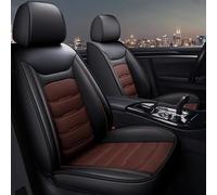 SQOGJSGZ Car Seat Covers Car Seat Covers For VW For Polo For Atlas For Jetta For Bora Eos For Sharan For Variant For Scirocco UP Accessories Car Seat Covers Full Set(BLack Coffee,Standard)