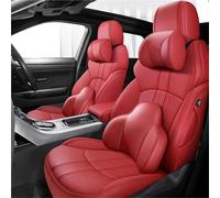 SQOGJSGZ Car Seat Covers Leather 5 Seats Custom Car Seat Covers For Kia For Sorento 2015-2017 Interior Accessories Car Seat Covers Full Set(Red,Deluxe)