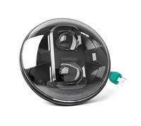 SQOGJSGZ Motorcycle Spotlights Black 7 Inch Motorcycle Led Headlight For Sportster For Softail For Dyna For Fat Boy 7'' Auxiliary Headlights Spotlight Lamp