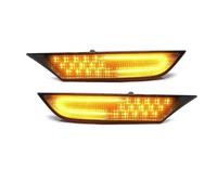 SQOGJSGZ Wing Mirror Indicator For Nissan For GTR R35 2008-2022 2007-2022 2Pcs LED Dynamic Side Marker Lights Turn Signal Blinker Lamps Smoke Lens Indicator