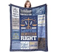 Sqovulw Lawyer Gifts for Women/Men, Law School Graduation Gifts, Laws School Essentials Gifts, Best Lawyer Ever Gift Ideas Throw Blanket 60 x 50 Inch