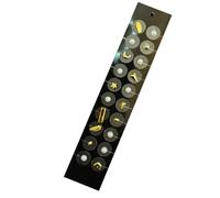 SQOYEI 20 Pcs Fashion Ear Seeds Acupuncture Kit no Drilling Required, Invisible Clear Sticker Calm Pops Ear Seeds Alleviate Insomnia(Gold B)