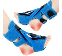 SQOYEI Adjustable Plantar Fasciitis Night Splints for Foot-Drop, Flat-Arch Relief Brace Night Splint for Plantar Fasciitis Women Men(Blue)