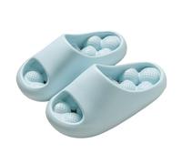 SQOYEI Bathroom Non-Slip Acupressure Slippers for Men, Odor-Proof Reflexology Sandals for Parents, Partners Acupuncture Slippers Women Household(Blue,6-6.5 UK)