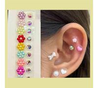 SQOYEI Fashion Decorative Calm Pops Ear Seeds for Concert, Party Massage Ear Seeds Acupuncture Kit for Promote Sleep, Lose Weight(C-40pcs)