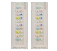 SQOYEI Fashion Decorative Calm Pops Ear Seeds for Concert, Party Massage Ear Seeds Acupuncture Kit for Promote Sleep, Lose Weight(D-40pcs)