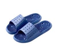 SQOYEI Household Non-Slip Acupressure Slippers for Men, Bathroom Acupuncture Shoes Quick-Drying Mute Acupuncture Slippers Women(Blue,8.5-9 UK)