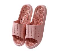 SQOYEI Household Non-Slip Acupressure Slippers for Men, Bathroom Acupuncture Shoes Quick-Drying Mute Acupuncture Slippers Women(Pink,4.5-5 UK)