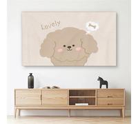 SQOYEI LCD Tv Cover Dust-Proof 4 Season Universal Stretch Fabric, All-Inclusive Screen Protector Soft Non Scratch Interior Home Decoration(Dog,75-85 inch)