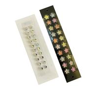 SQOYEI Magnetic Beads Calm Pops Ear Seeds Acupuncture Kit, Crystal Ear Seeding Kit for Solo Performances, Weddings Ear Acupuncture Stickers(Set A - 40pcs)
