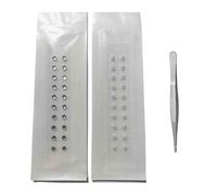 SQOYEI Magnetic Beads Ear Seeds Acupuncture Kit Stress Stimulation, Crystal Calm Pops Ear Seeds with Tweezers Suppress Appetite Wedding(C - 40pcs)