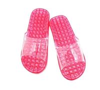 SQOYEI Openwork Quick-Drying Acupuncture Slippers Women for Bathroom, Lightweight Acupressure Slippers for Men Non-Slip Acupuncture Shoes(Pink,40-42EU)