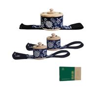 SQOYEI Removable Moxibustion Kit Adjustable Temperature Burn-Proof Moxibustion Box for Insomnia, Fatigue Moxa Box for Waist, Abdomen(L*1 pcs+M*2 pcs)