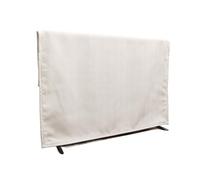 SQOYEI Retro LCD Tv Cover Easy to Install Soft Non Scratch Interior, 4 Season Dust-Proof TV Enclosure Bedroom, Living Room Screen Protector(55 inch,White)