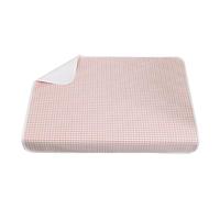 SQOYEI Summer Cool Sensation Bed Pads Washable Waterproof Chair Pad, Cotton Heavy Absorbency Incontinence Bed Pads Reusable Pee Pads for Adults(Pink,100 * 120)