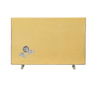 SQOYEI Tv Cover Soft Non Scratch Interior LED, LCD Display Protectors Dust-Proof Semi-Package TV Enclosure Moisture-Proof Dorm(46-50in(114 * 65cm),Yellow-A)