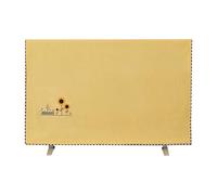 SQOYEI Tv Cover Soft Non Scratch Interior LED, LCD Display Protectors Dust-Proof Semi-Package TV Enclosure Moisture-Proof Dorm(42-43in(104 * 60cm),Yellow-D)