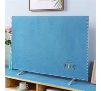 SQOYEI TV Enclosure 4 Season Universal Tv Cover Dust-Proof Soft Non Scratch Interior, Thick Fabric Screen Protector Apartment, Bedroom(Blue,42-43INCHES_PLANT)