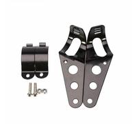 SQRHDF Motorcycle Headlight 5.75 Inch Motorcycle Headlight H4 Driving Light Round Front Headlamp Mount 12V Motorbike Universal Motorcycle Chrome Spotlights(Mount35-43mm)