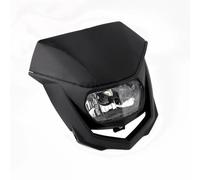 SQRHDF Motorcycle Headlight For Suzuki For Kawasaki KLX KXF KX RMZ RM DRZ CRF WR TTR Motorcycle MX Enduro Headlight Front Head Light Lamp Fairing Motorcycle Chrome Spotlights(Black)