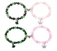 Sqsxgz Elphaba Galinda Friendship Crown Witch Hat Matching Bracelets, Wicked BFF Couples Accessories Gifts for Fans Dress Decor