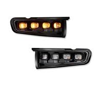 SQTGJJJ For Bronco 21-24 Front Bumper LED Assembly White DRL Fog Lights Dynamic Amber Turn Signal LED Work Light