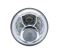 SQTGJJJ Motorcycle Headlight 7 Inch Motorcycle Headlight LED Lights Halo DRL Lamp For Himalayan 400 411 650 350 For 7" Moto Motorcycle Halogen Headlamp(Yellow DRL)