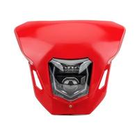 SQTGJJJ Motorcycle Headlight Enduro Motorcycle Headlights Lamp High Definition For CRF 125 250 450L 450RL CR XR Dirt Bike Headlight Accessories Motorcycle Halogen Headlamp(Red)