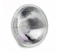 SQTGJJJ Motorcycle Headlight Motorcycle 7" Lens Headlight Glass Socket Head Lights HeadLamp + H4 Light Bulb For Dyna For Softail For Sportster Motorcycle Halogen Headlamp