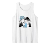 Squach Alien Cryptozoologist Believer Bigfoot Tank Top