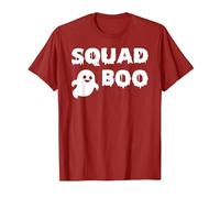 Squad Boo of The Halloween Ghost Boo T-Shirt, Men, Cranberry Red, Large