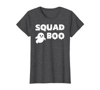 Squad Boo of The Halloween Ghost Boo T-Shirt, Women, Dark Heather Grey, X-Large