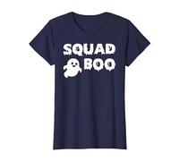 Squad Boo of The Halloween Ghost Boo T-Shirt, Women, Navy Blue, X-Large