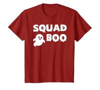 Squad Boo of The Halloween Ghost Boo T-Shirt, Youth, Cranberry Red, 2T