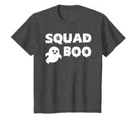 Squad Boo of The Halloween Ghost Boo T-Shirt, Youth, Dark Heather Grey, 4T