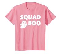 Squad Boo of The Halloween Ghost Boo T-Shirt, Youth, Pink, Large
