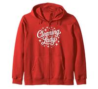 Squad CLEANING LADY Tidy Dusting Clean Shine Like We Mean It Zip Hoodie